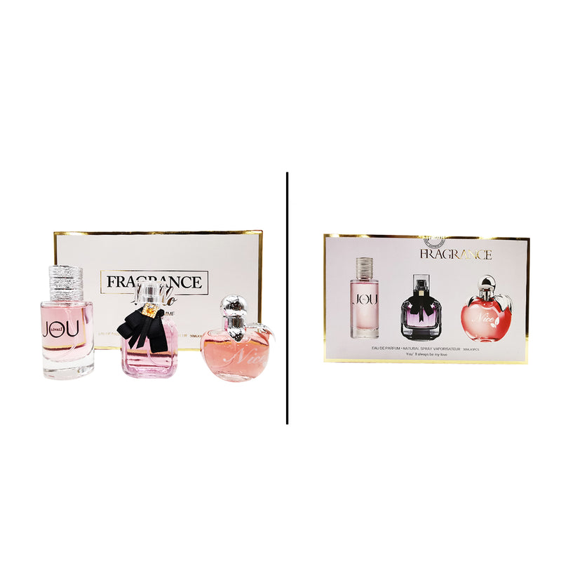 Kit de perfume Fragance Hello 3pcsx30ml