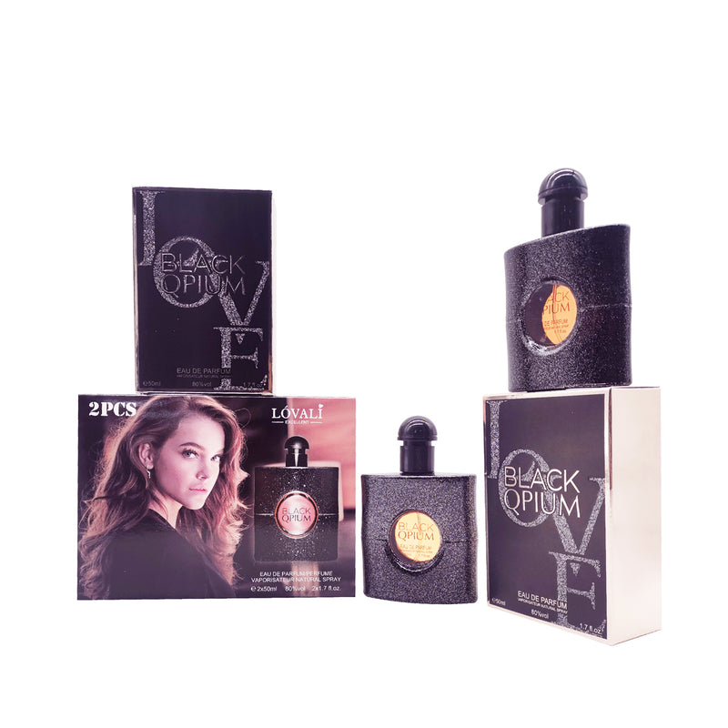 Kit de perfume Black Qpium 2pcsx50ml