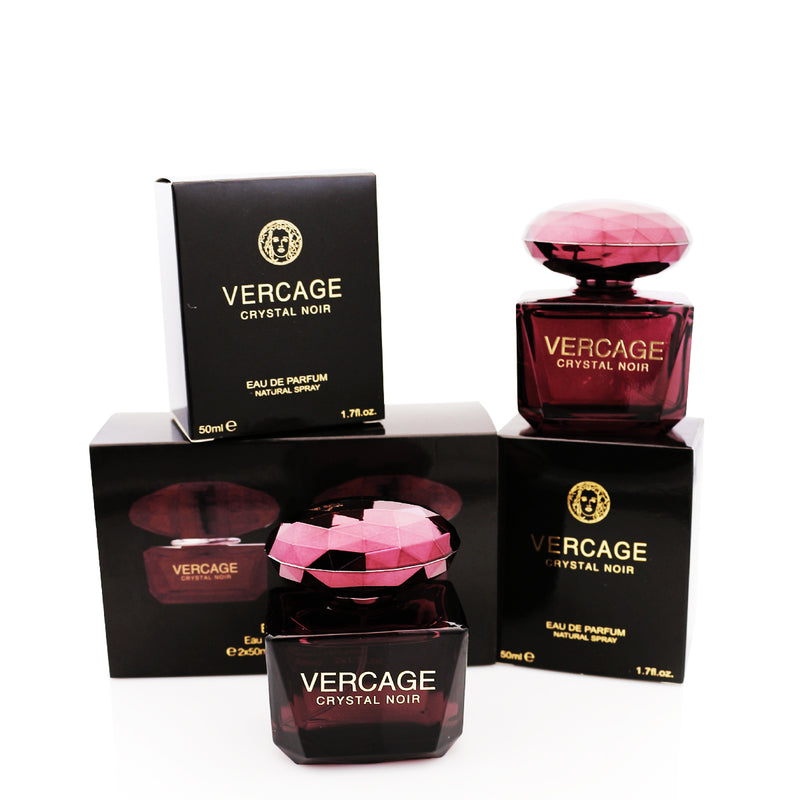 Kit de perfume Vercage Crystal Noir 2pcsx50ml